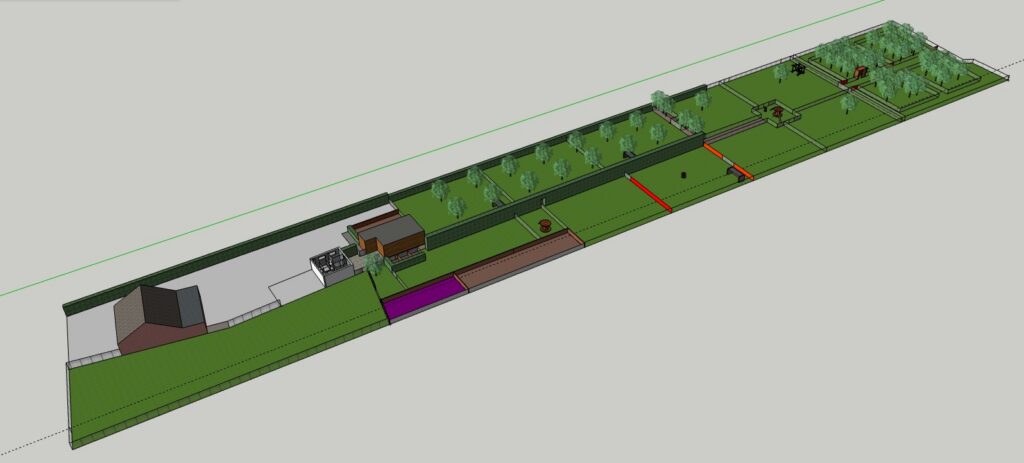 ontwerp van de geitenweides met rotatiebegrazing